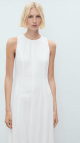 Mango dress pumpkin in White