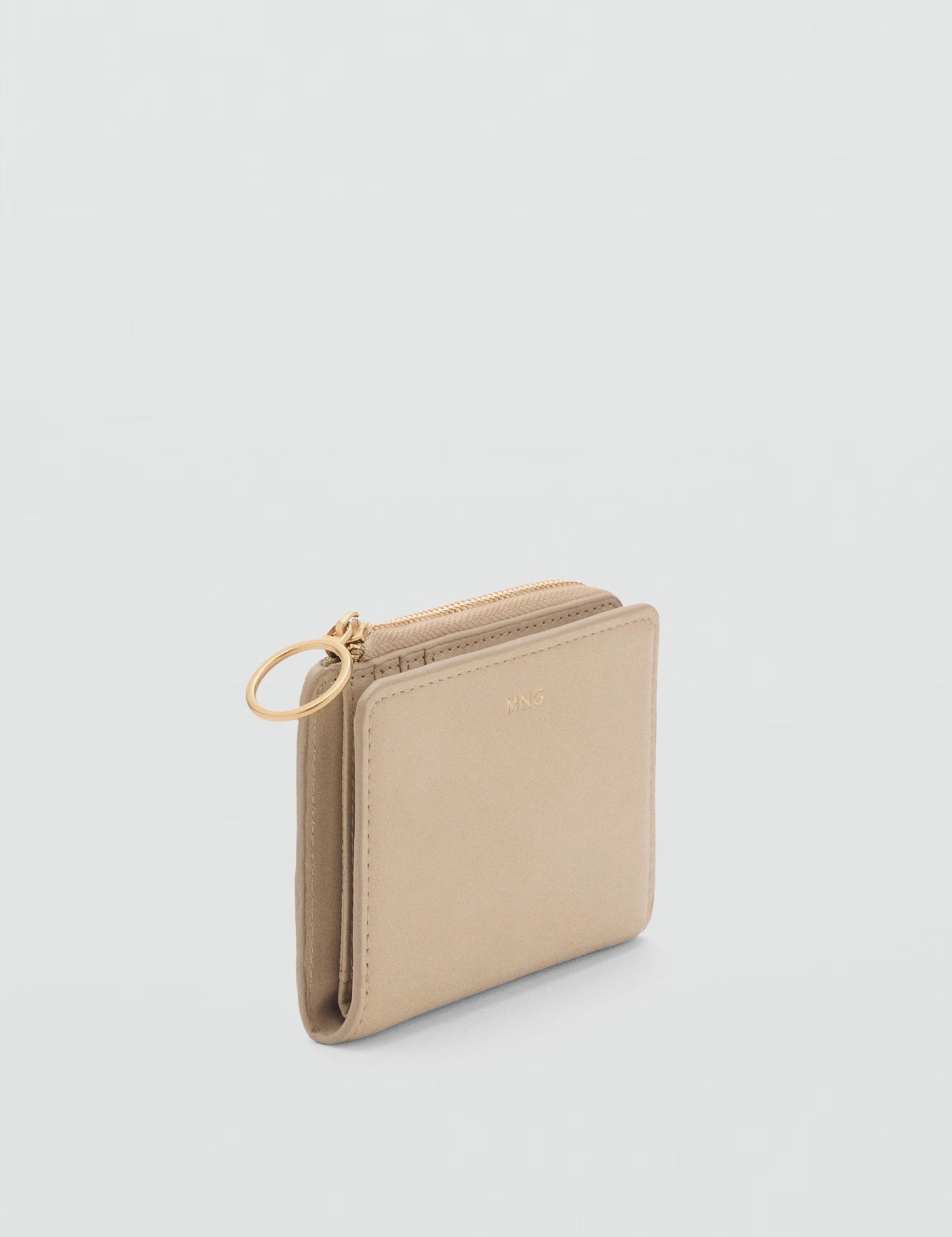 Mango wallet retro in Beige