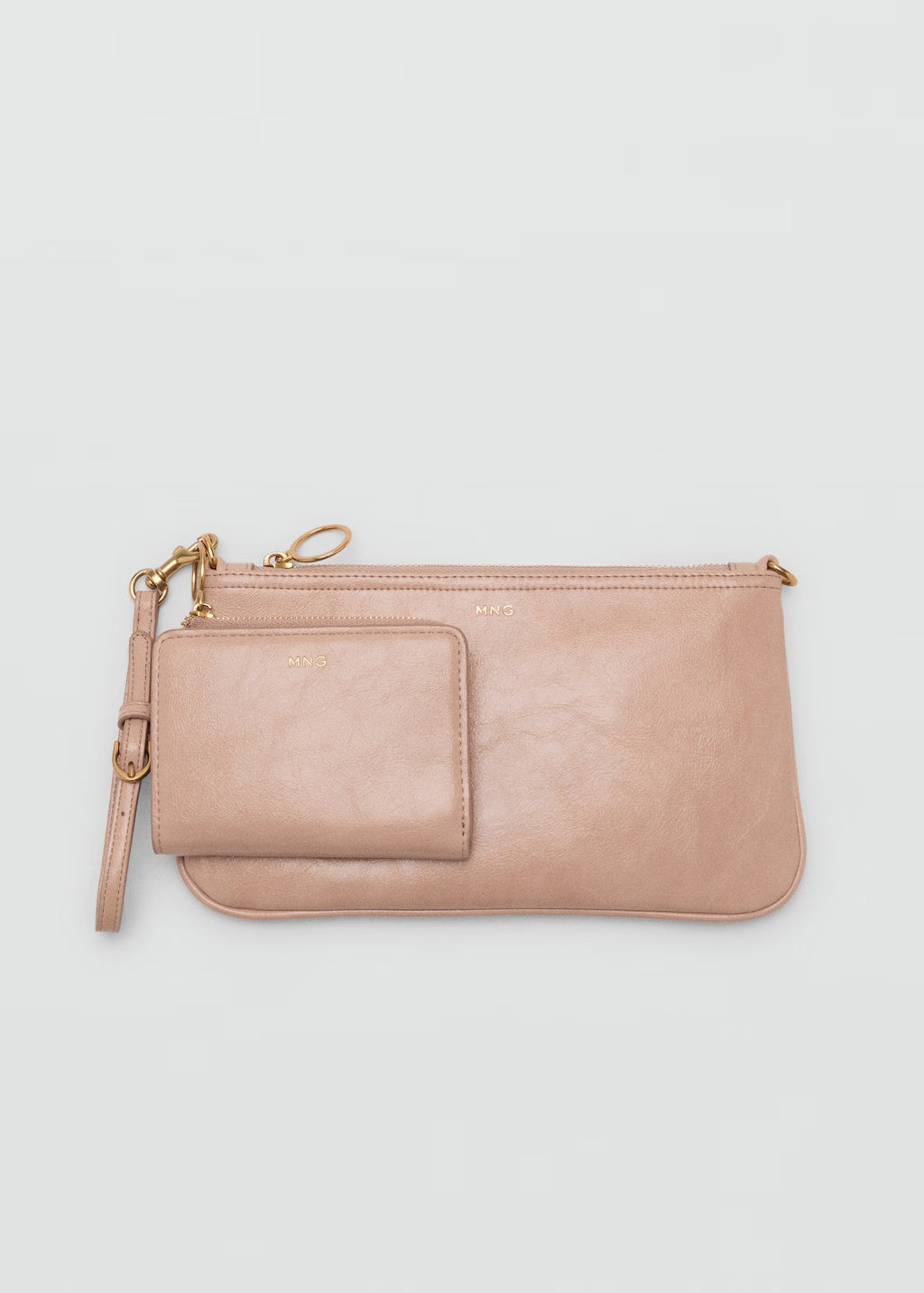 Mango wallet retro in Pastel Pink - D2