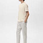 Mango t-shirt algarvet in Ice - D2