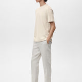 Mango t-shirt algarvet in Ice - D2