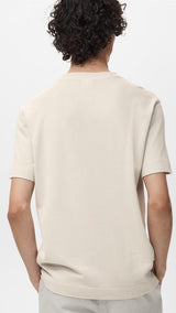 Mango t-shirt algarvet in Ice - R