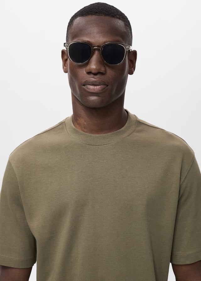 Mango t-shirt anouk in Khaki - D1
