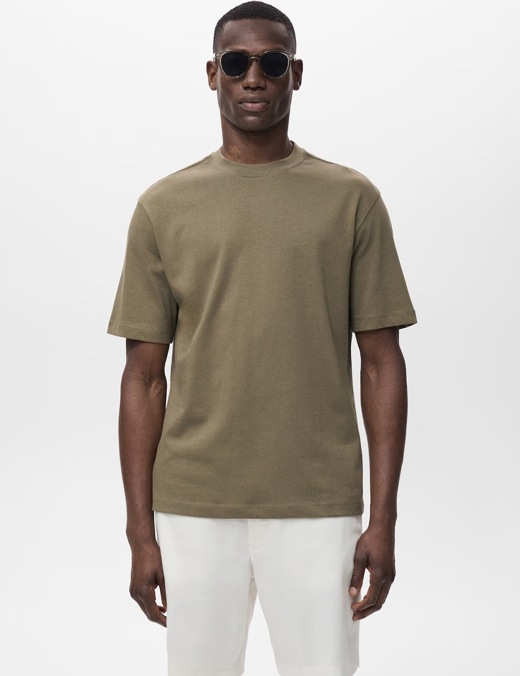Mango t-shirt anouk in Khaki
