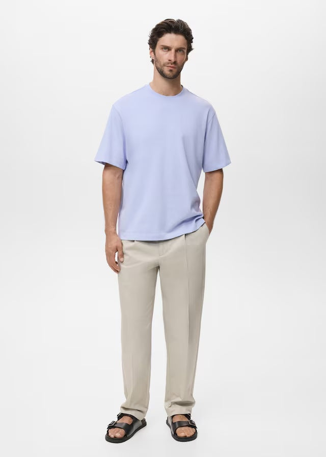 Mango t-shirt anouk in Sky Blue - 99999999_01