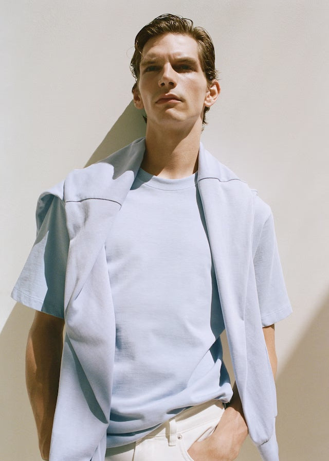 Mango t-shirt anouk in Sky Blue - D3