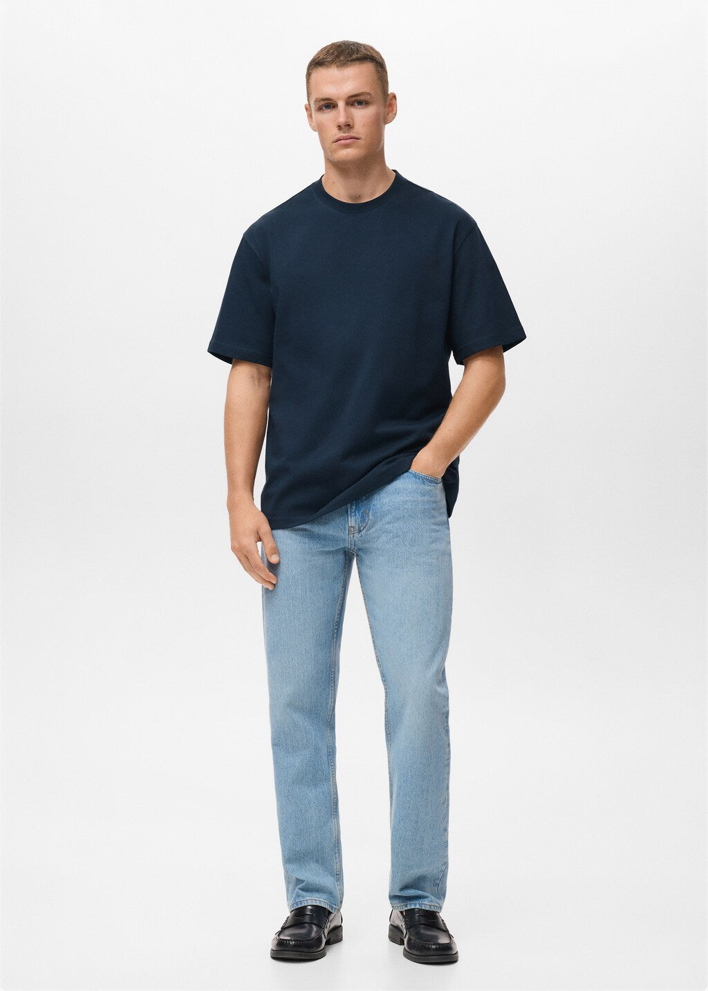 Mango t-shirt anouk in Navy - 99999999_01