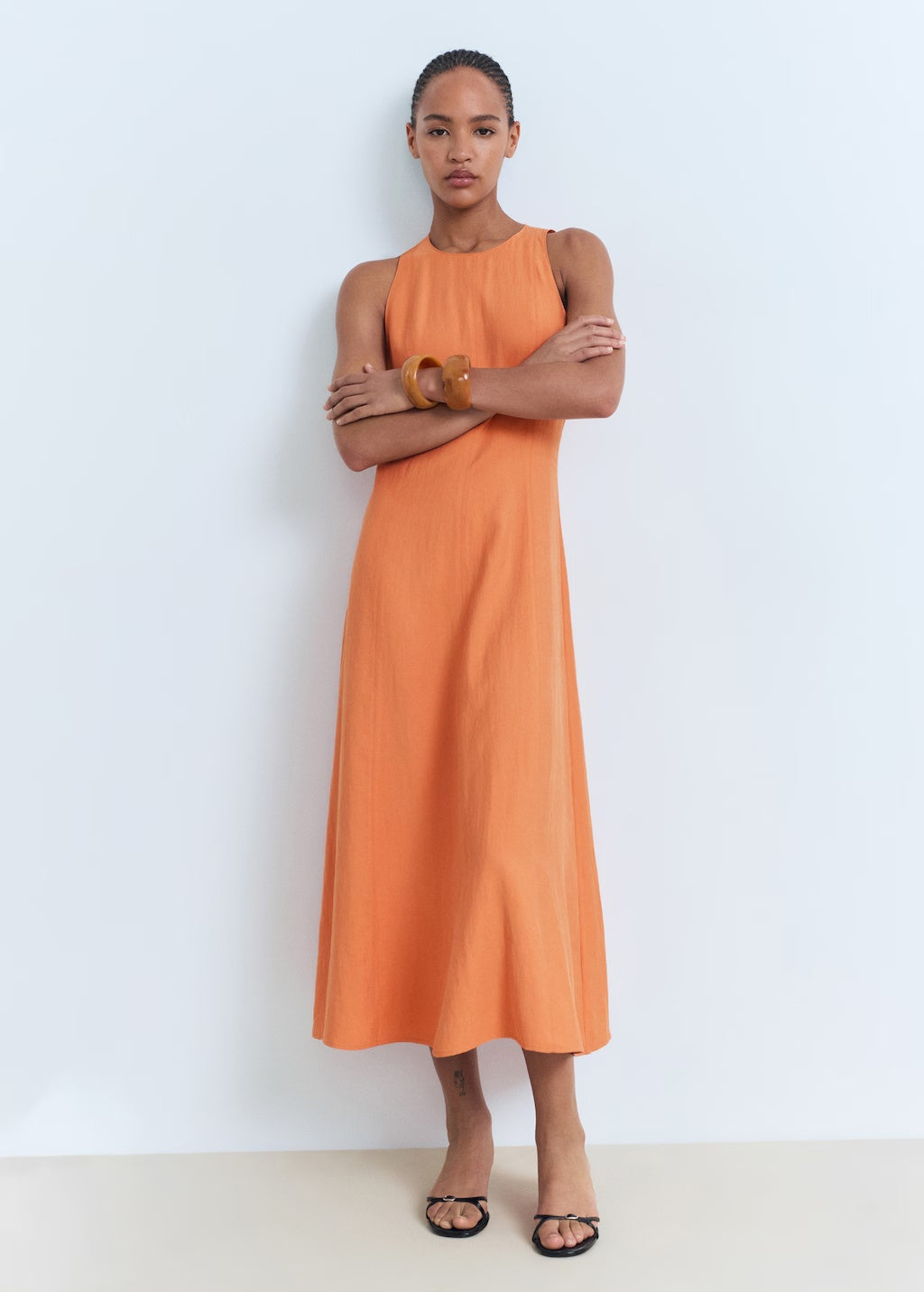 Mango dress pepa in Salmon - 99999999_01