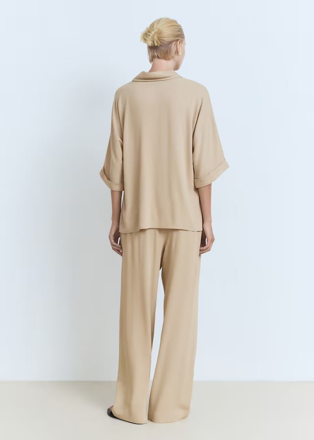 Mango trousers vivie in Beige - R