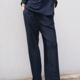 Mango trousers vivie in Navy