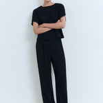 Mango trousers peplum in Black - 99999999_01
