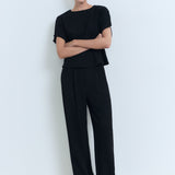 Mango trousers peplum in Black - 99999999_01