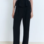 Mango trousers peplum in Black