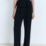 Mango trousers peplum in Black