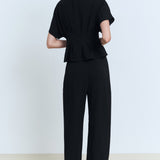 Mango trousers peplum in Black - R