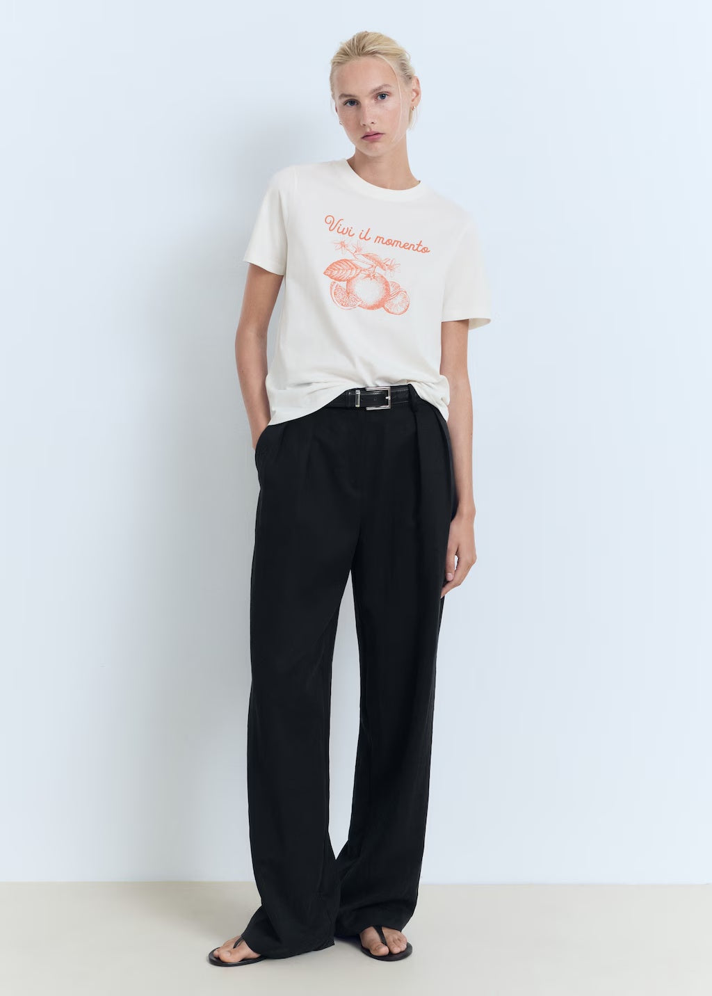 Mango t-shirt fruit in Orange - 99999999_01