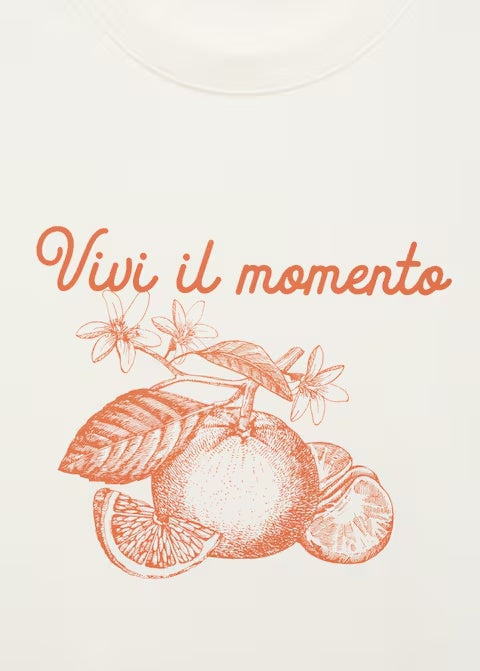 Mango t-shirt fruit in Orange - D8