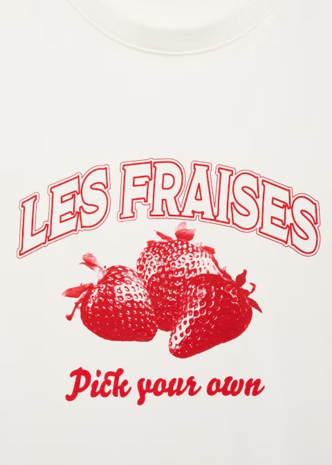 Mango t-shirt fruit in Strawberry - D8