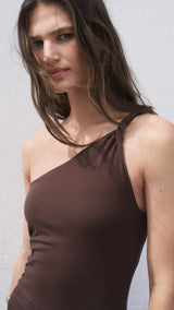Mango dress cuba in Brown - D1