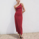 Mango dress cuba in Burgundy - 99999999_01