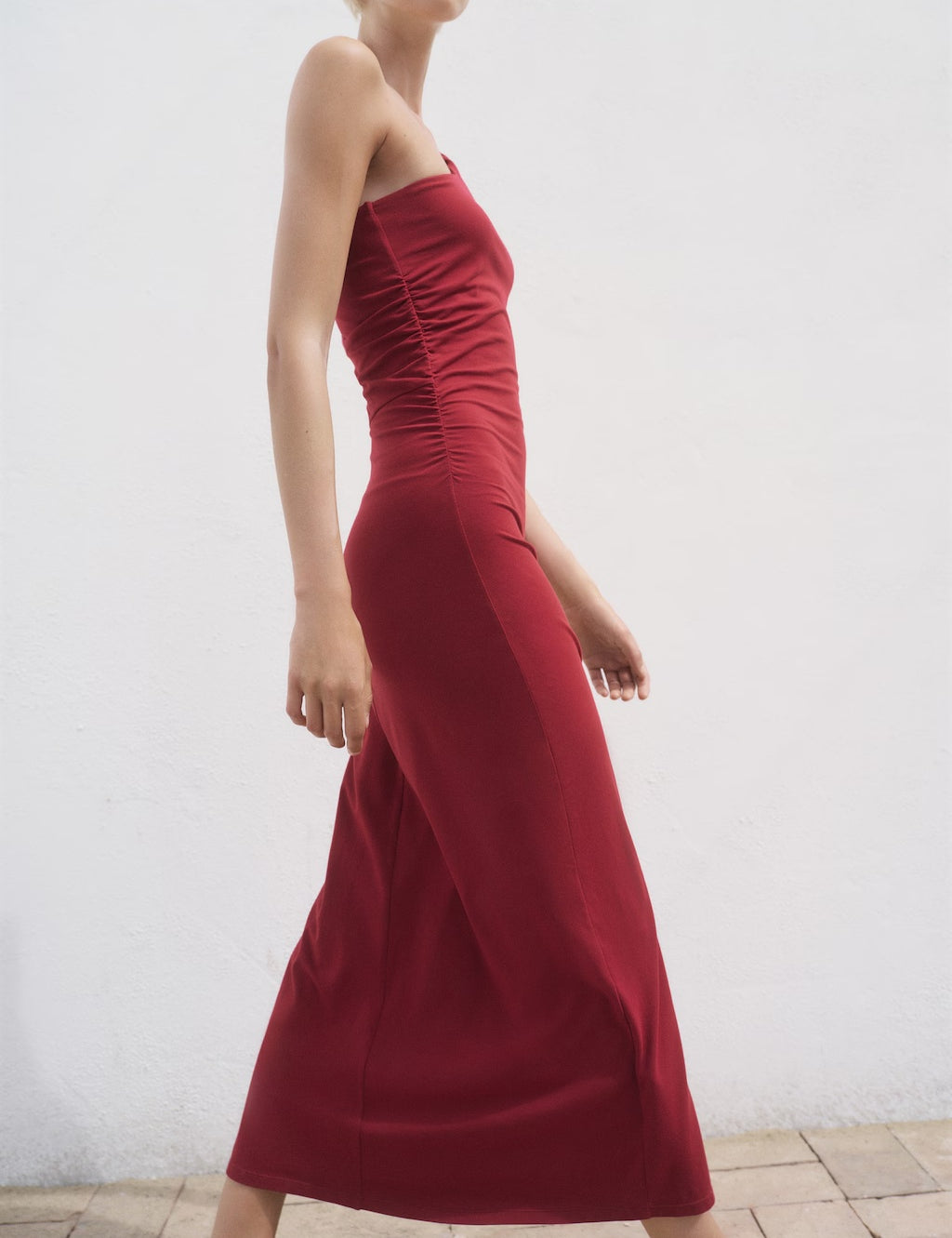 Mango dress cuba in Burgundy