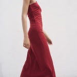Mango dress cuba in Burgundy