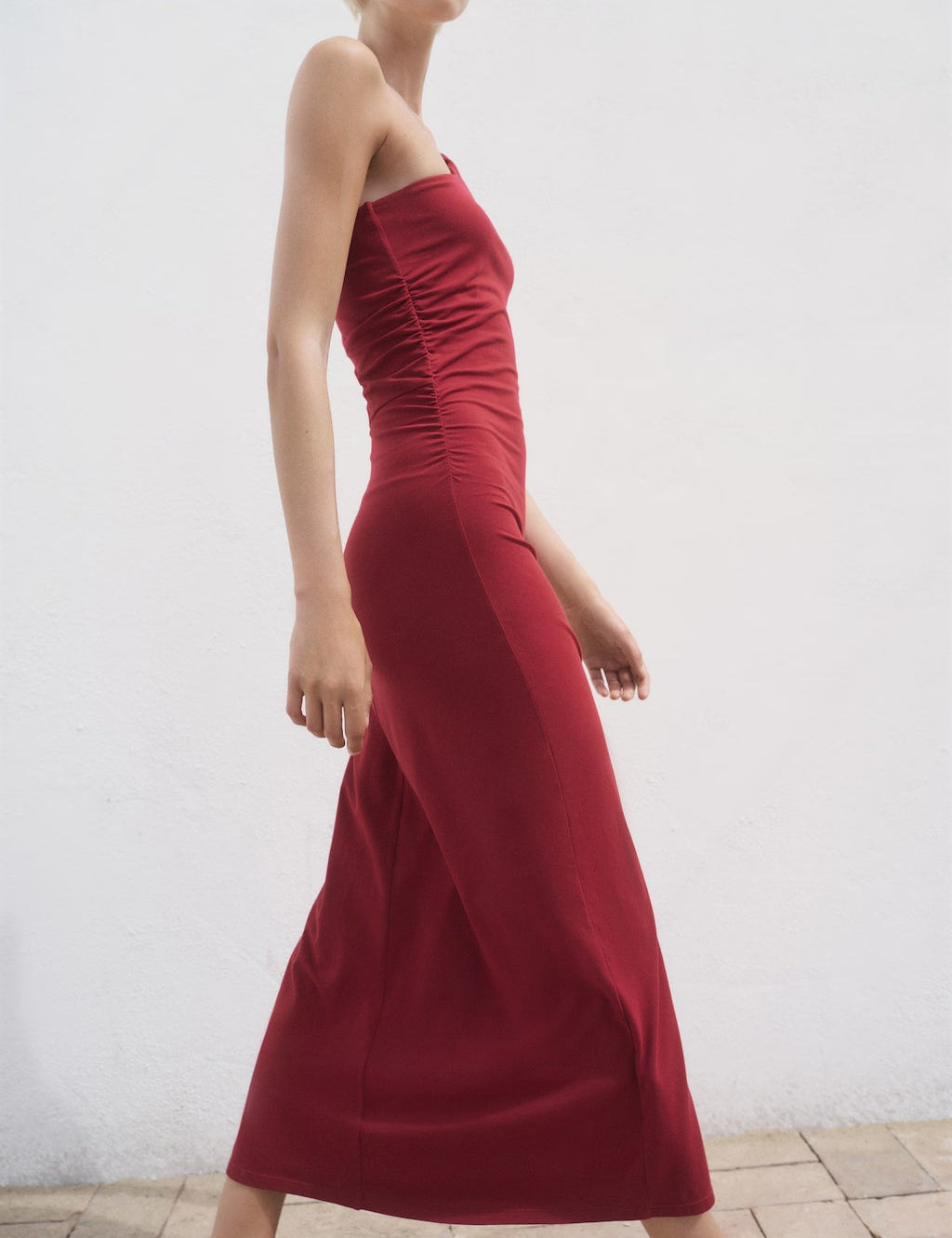Mango dress cuba in Burgundy