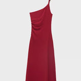 Mango dress cuba in Burgundy - B