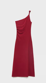 Mango dress cuba in Burgundy - B