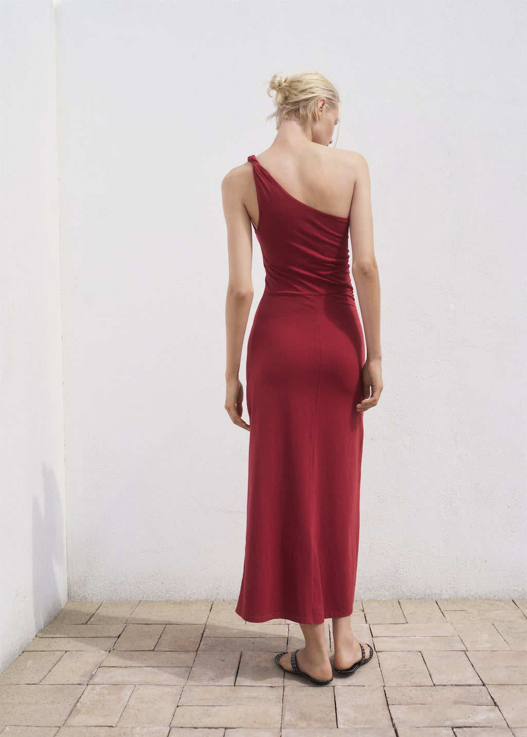 Mango dress cuba in Burgundy - R