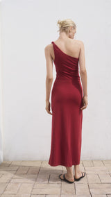Mango dress cuba in Burgundy - R