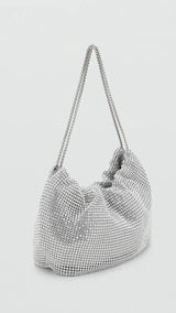 Mango shoulder bag joia in Silver