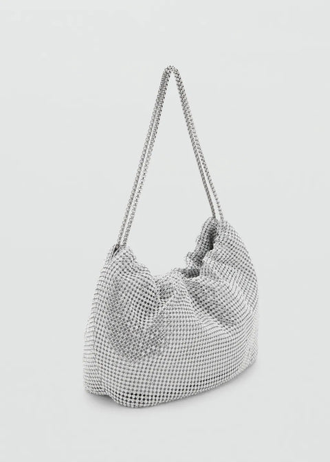 Mango shoulder bag joia in silver