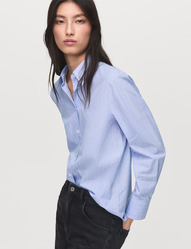 Mango shirt regu in Sky Blue