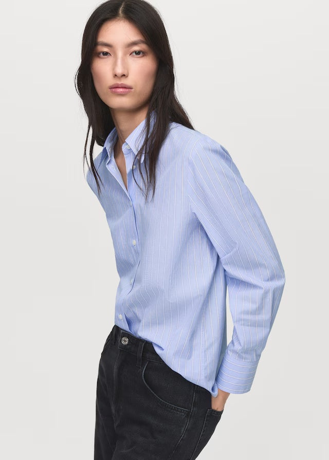 Mango shirt regu in Sky Blue