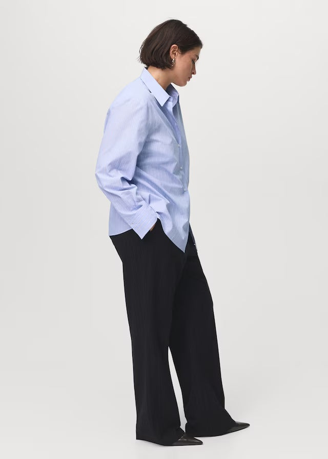 Mango shirt regu in Sky Blue - D3