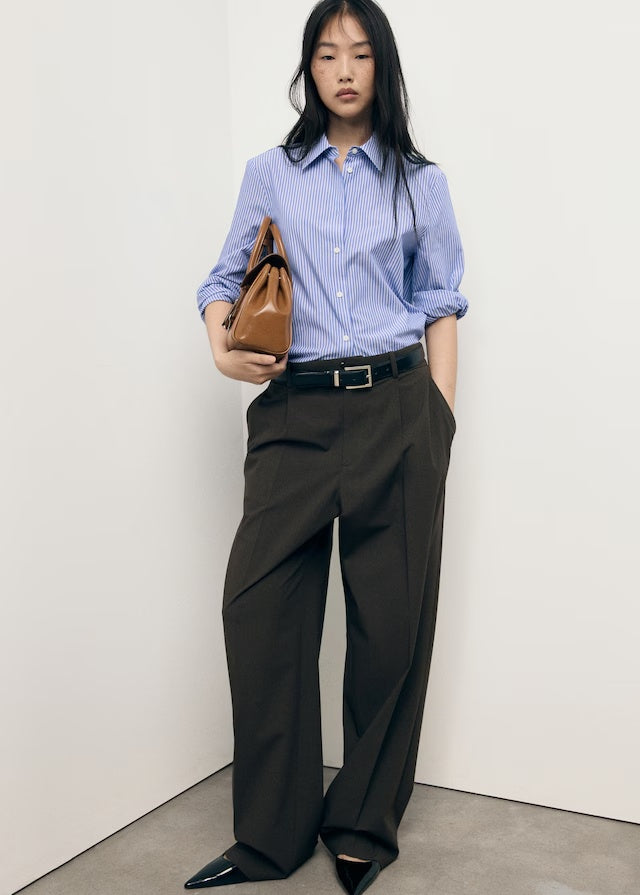 Mango shirt regu in Blue - 99999999_01