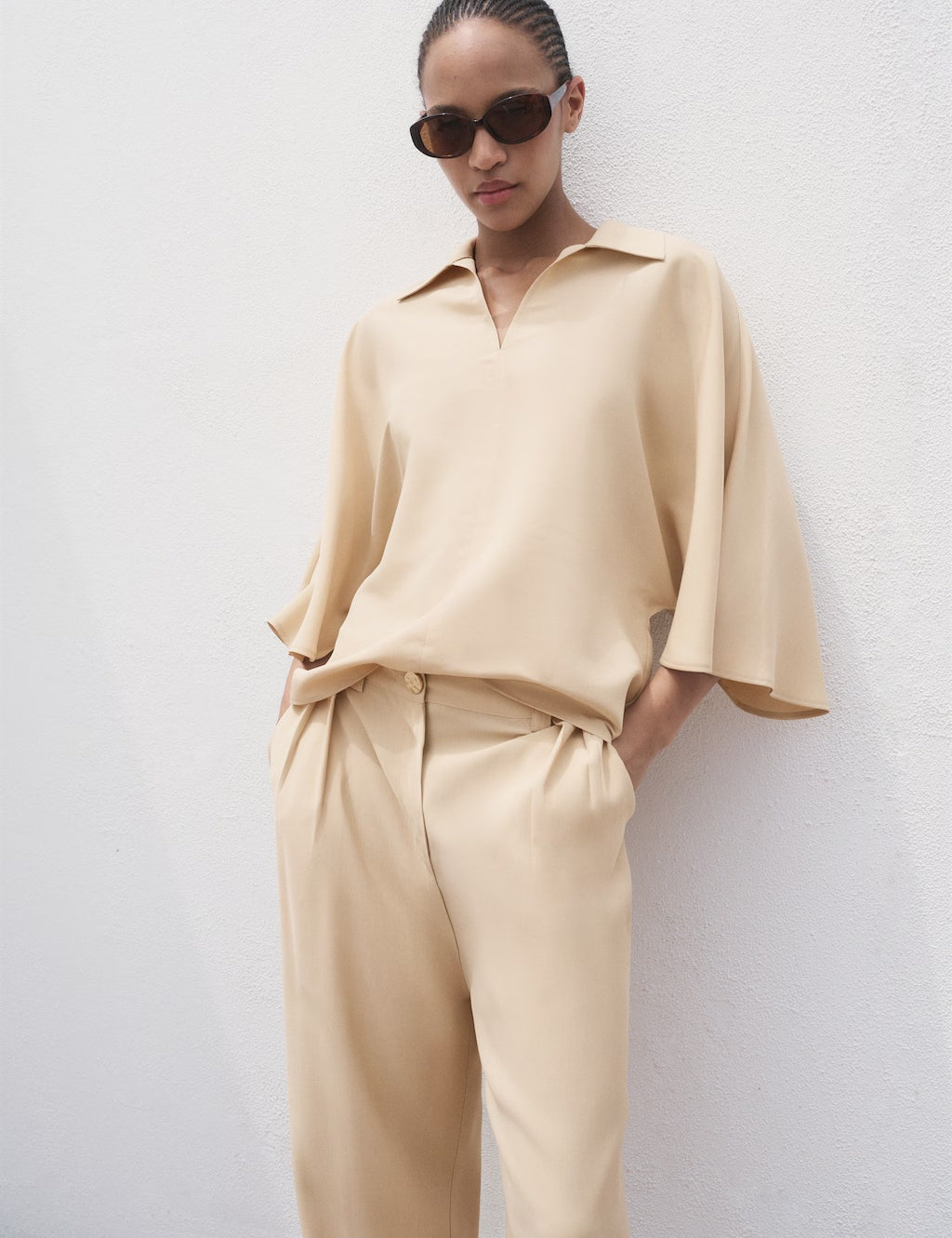 Mango shirt momo in Sand