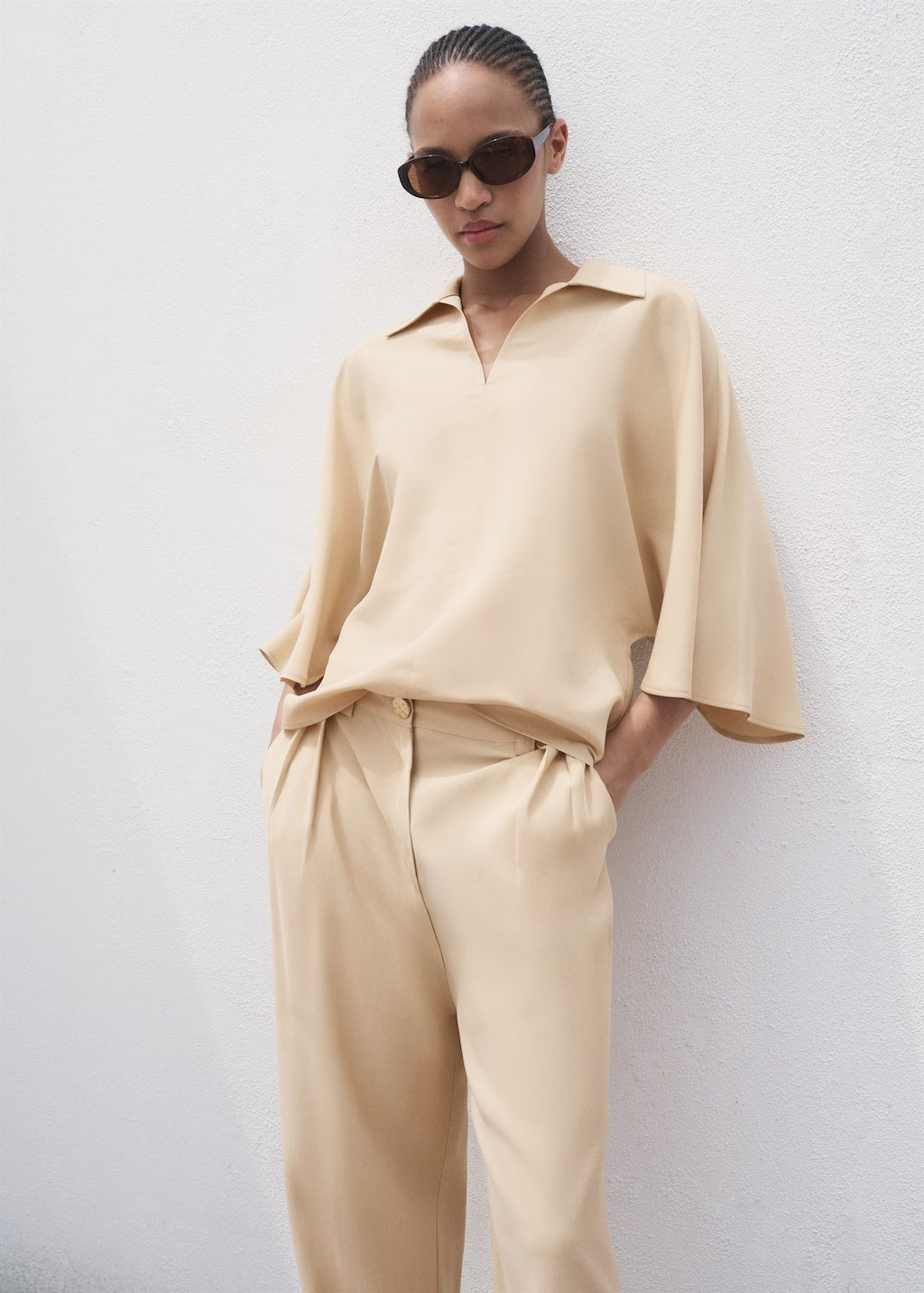 Mango shirt momo in Sand