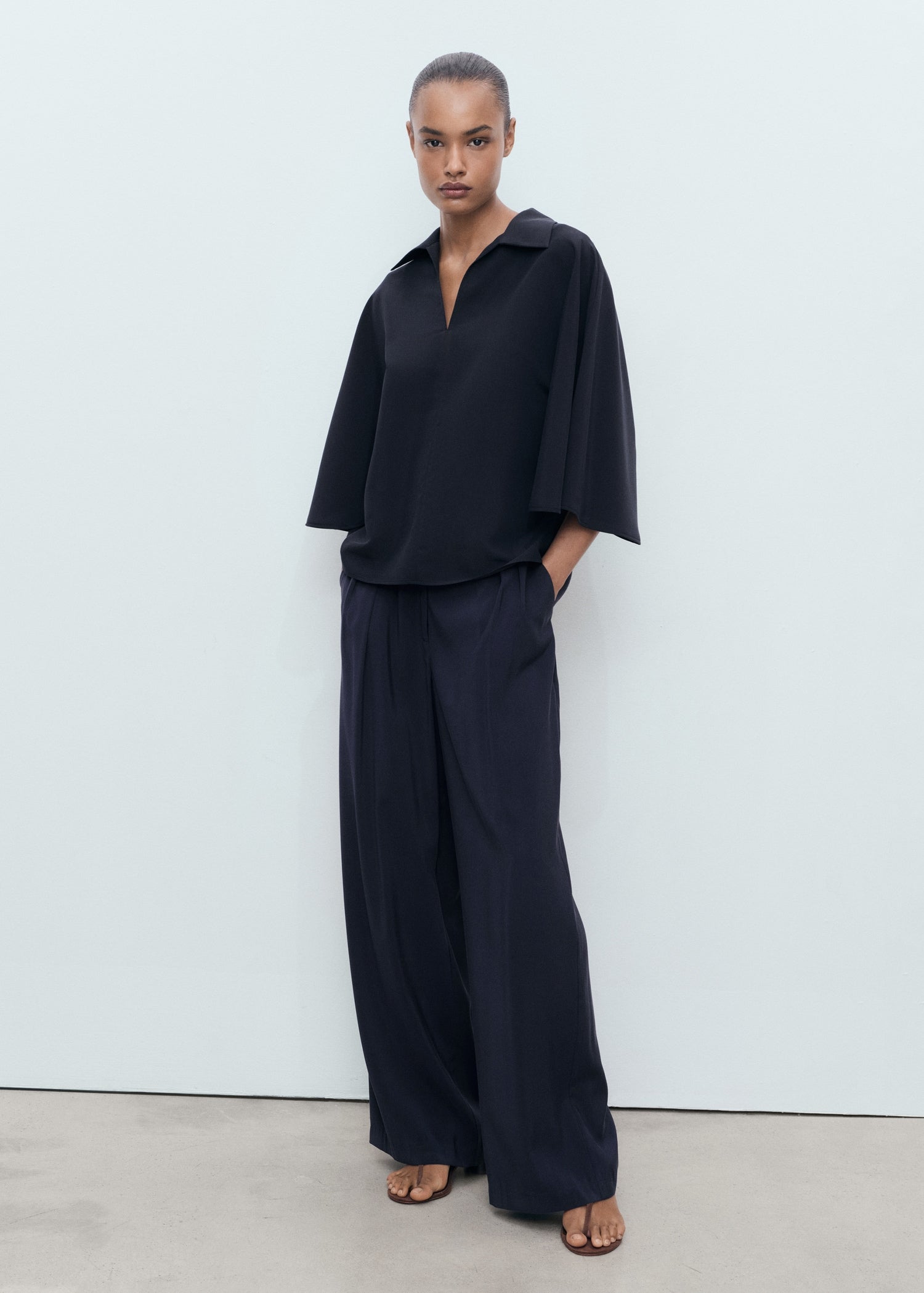 Mango shirt momo in Navy - 99999999_01