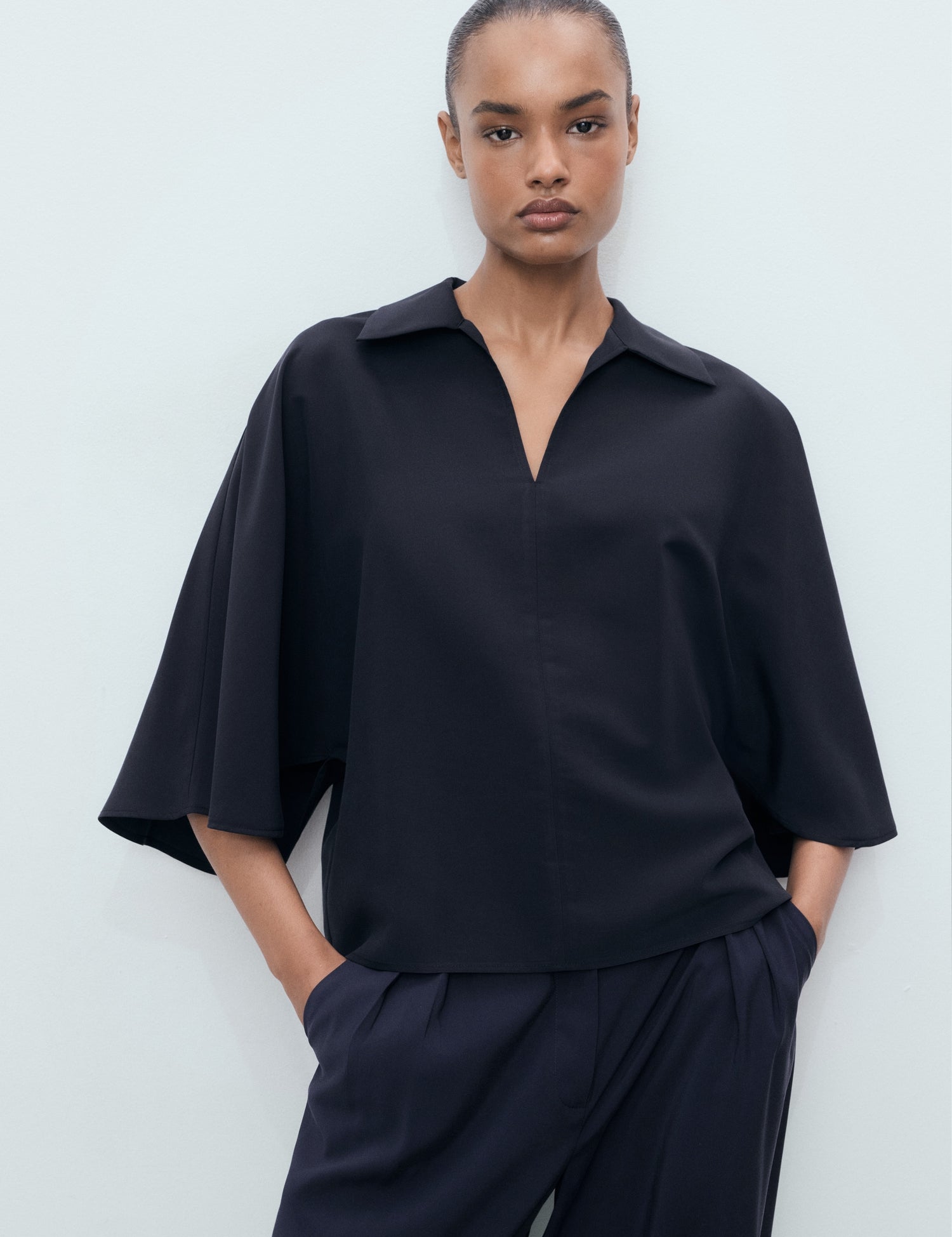 Mango shirt momo in Navy