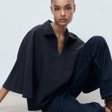 Mango shirt momo in Navy - D1