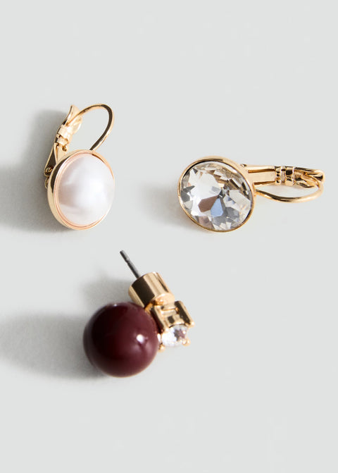 Mango earrings lujan in gold