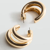 Mango earrings lulu in Gold