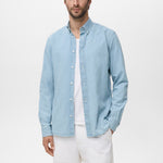 Mango shirt corinto in Light Denim