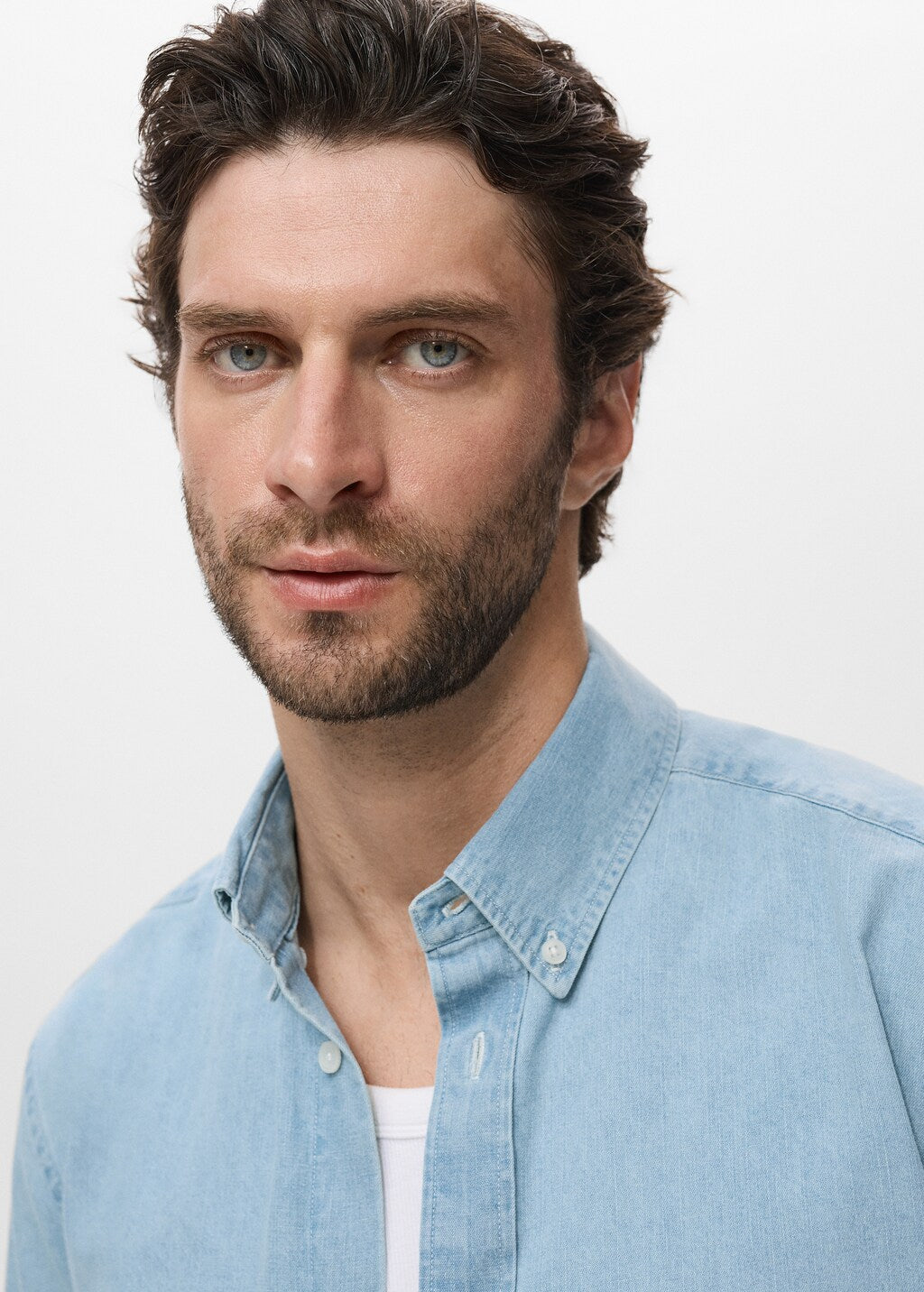 Mango shirt corinto in Light Denim - D1