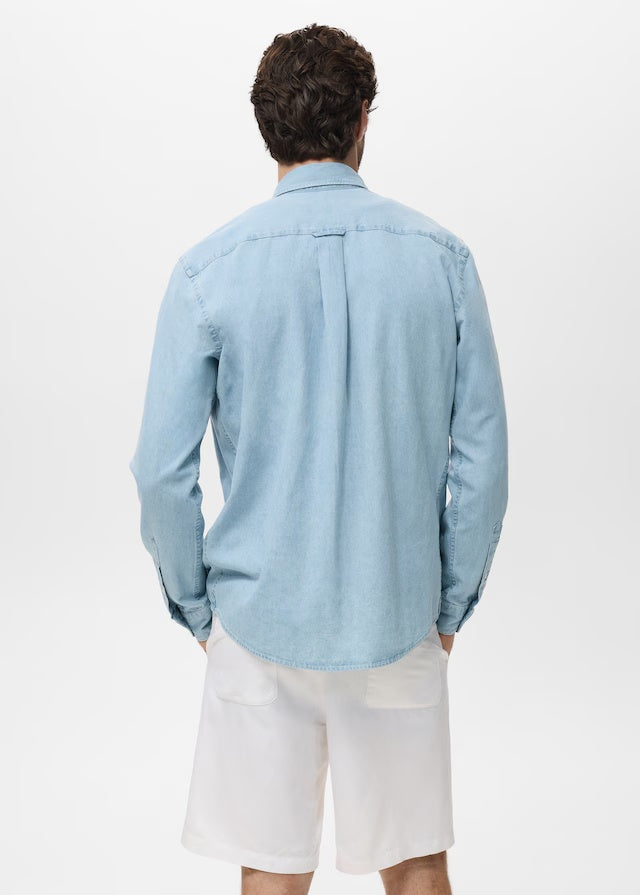 Mango shirt corinto in Light Denim - R