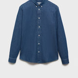 Mango shirt corinto in Medium Denim - B