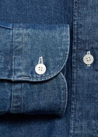 Mango shirt corinto in Medium Denim - D0