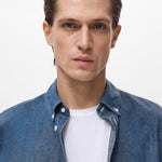 Mango shirt corinto in Medium Denim - D1